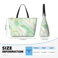 thumbnail image 4 of Fotbe Green And Gold Abstract Marble Bolsa de Viaje para Playa - Resistente al Agua, Bolsa Tote de Gran Capacidad y Ligera con 7 Bolsillos para Mujeres y Hombres, 4 of 7