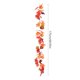 thumbnail image 3 of Guirnalda de hojas de arce artificiales - 175 cm (689") multicolor decoración otoñal para Acción de Gracias guirnalda de hojas de plástico para decoración de fiestas de Halloween en interiores y, 3 of 6