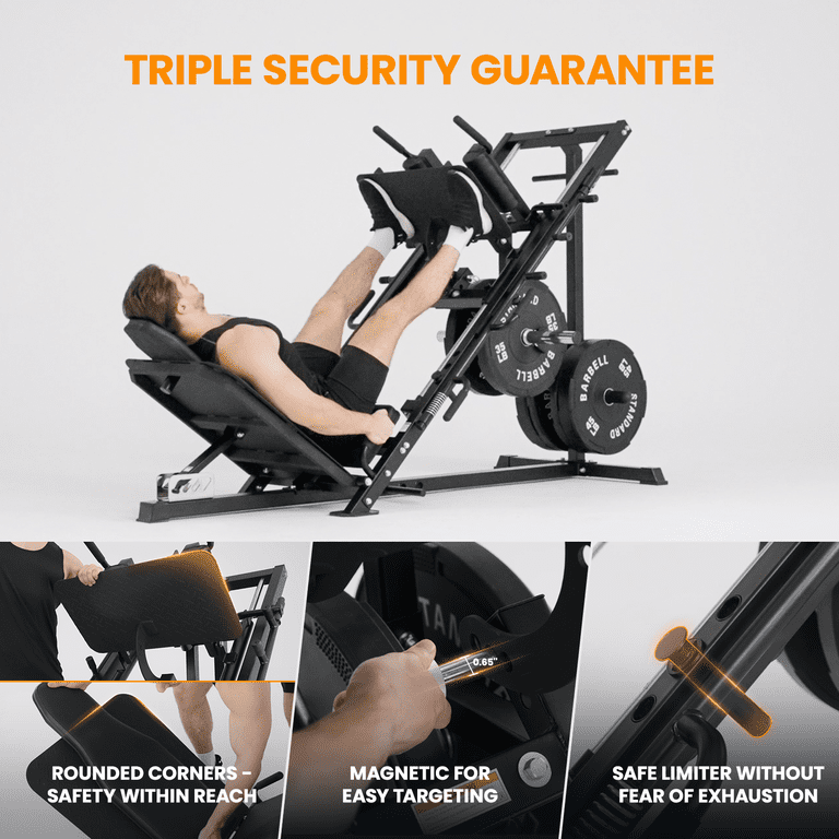 Syedee Multifunctional Leg Machine W/ Linear Bearing Hack Squat