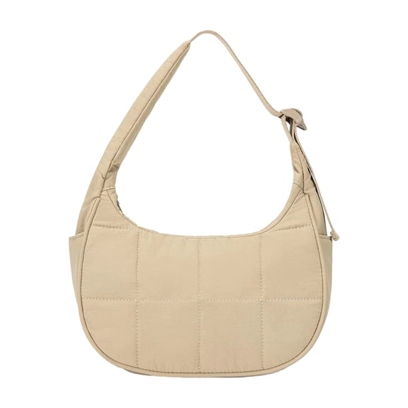 Willtoo Small Crescent Puffer Purse Shoulder Bag for Women Nylon Quilted Purses Bag Adjustable Shoulder Strap Puffy bag