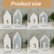 thumbnail image 3 of Set of 4 Ornament Moulds Silicone Crafting Mold Number House Shape Resin Art Moulds Candle Holder Mold for Candlestick, 3 of 4