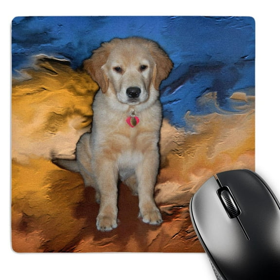 3dRose, Golden Retriever Puppy, MousePad