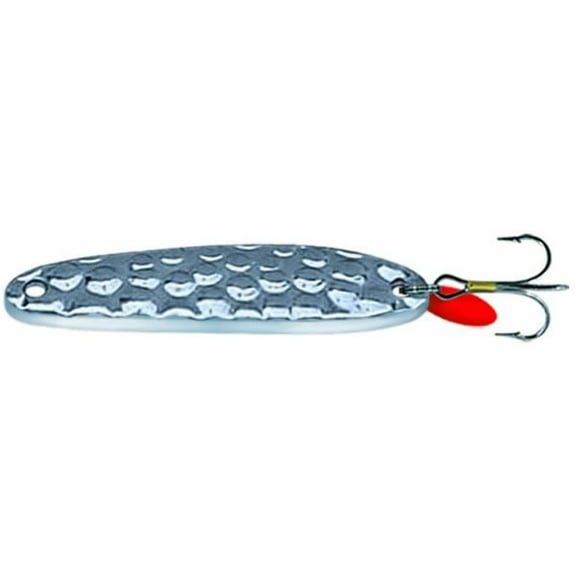 Swedish Pimple Jigging Lure, 1-5/8 oz, 4 in, Hammered Nickel