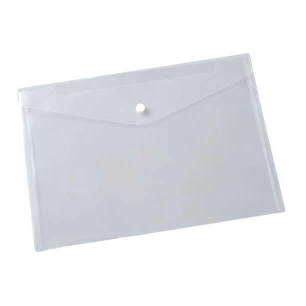 Sidaley Organizador de carpetas a prueba de agua conveniente de 10 piezas para organización almacenamiento portátil transparente Carpetas de archivos Crema 18 A4