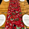 thumbnail image 5 of Christmas Table Runner Christmas Cartoon Mouse Table Cover New Year Winter Xmas Decor Red Christmas Decorations for Home Party, 5 of 6