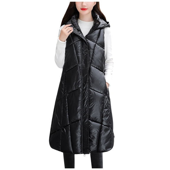 Vedolay Womens Hooded Parka Coat Rain Jacket Outdoor Plus Size Waterproof Hooded Raincoat Black,2XL