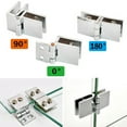 thumbnail image 3 of Bathroom Shower Glass Door Hinges Cabinet Cupboard Hardware Clamp Hinge, 3 of 6