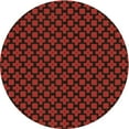 thumbnail image 1 of Ahgly Company Tapis d'Intérieur Ronds de Style Transitionnel Lavables à la Machine, Rouge Brun, 3 Pieds Rond, 1 of 7