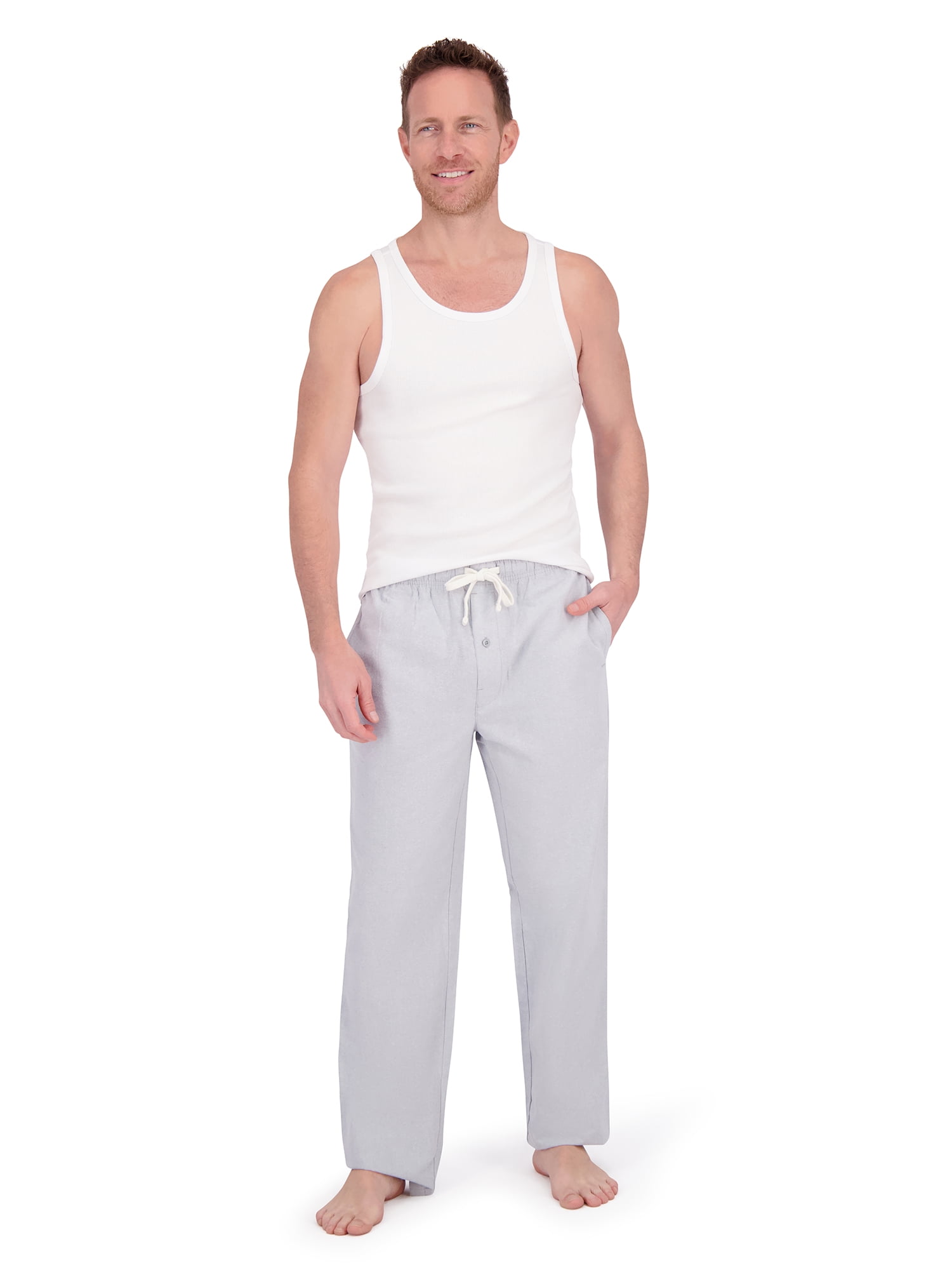 Hanes Men's Brushed Oxford Woven Sleep Pajama Pants, Sizes S-2X