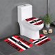 thumbnail image 1 of Juego de alfombras de baño de 3 piezas del equipo Atlanta Alfombra antideslizante para baño de 24 x 16 pulgadas, 1 of 7