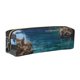 thumbnail image 1 of Disketp Tropical Paradise Window View Estuche de Lápices de Cuero con Cierre, Estuche Compacto para Papelería, Bolígrafos y Accesorios Pequeños, 1 of 7
