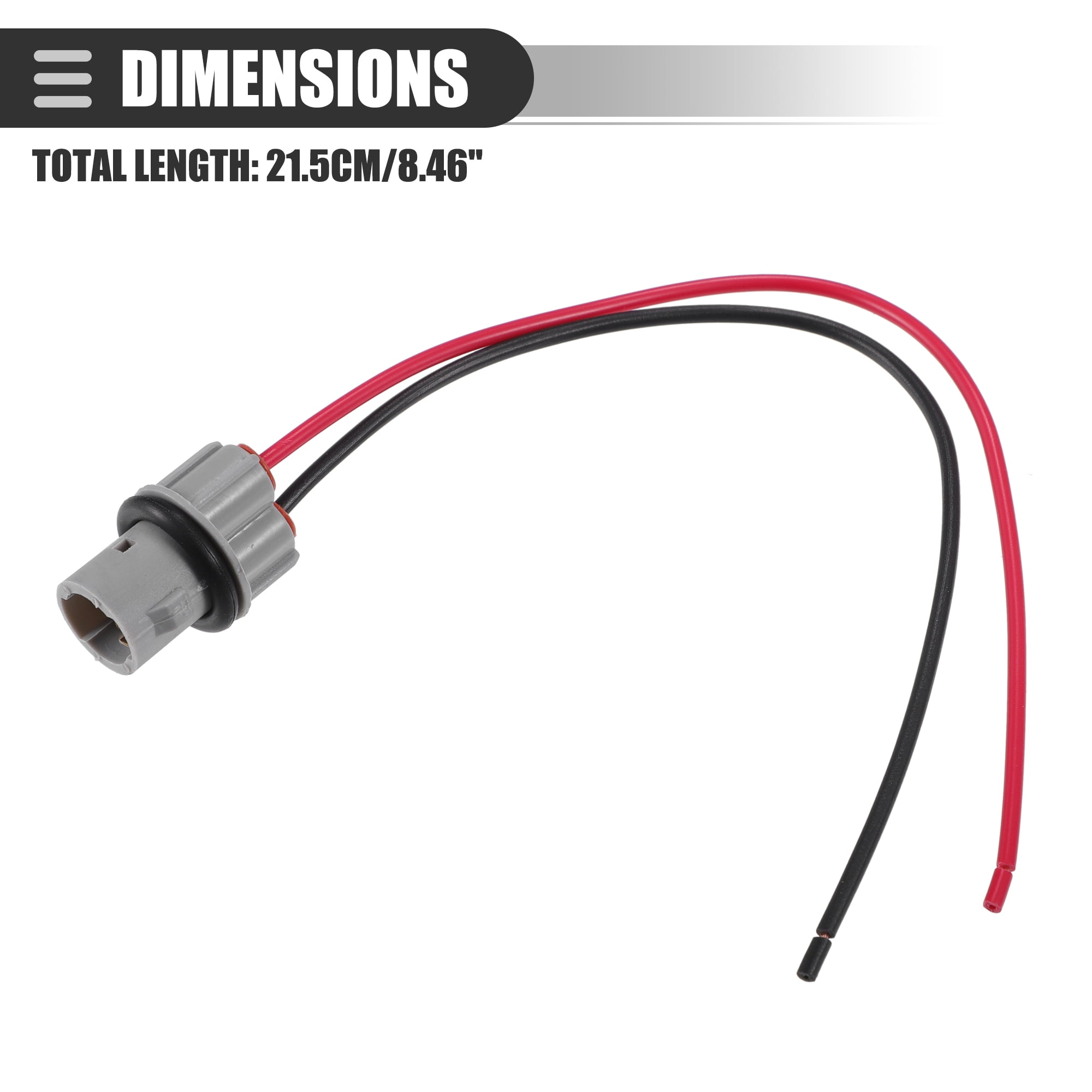 Unique Bargains 1 Set Side Marker Lamp Light Bulb Socket Wire 