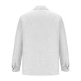 thumbnail image 4 of Xyxonk Men's Roll Up Long Sleeve Shirt Casual Button Down Collar T-Shirt Corduroy Fall Winter Collar Long Sleeve Henly Shirts Big and Tall Solid Color Shirts White M, 4 of 6