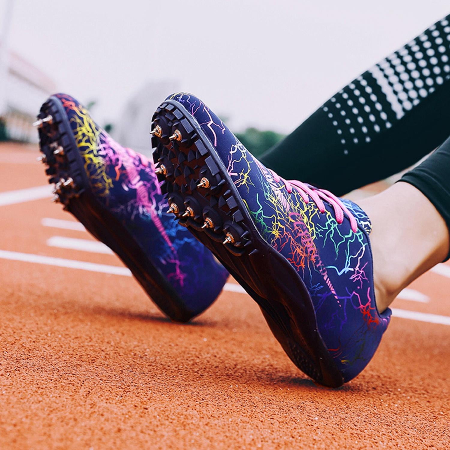 Unisex Track Spike Shoes, Track and Field Running Shoes for Sprint and Mid-distance
