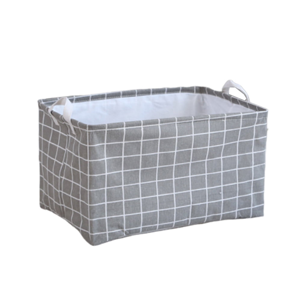 Nice Waterproof Canvas Laundry Clothes Basket Storage Basket Folding Storage Box 