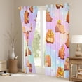 thumbnail image 3 of Feelyou Cartoon Capibara Teens Curtains Pack of 2 (42x84 Each), Cute Animal Curtains Blackout, Dreamy Stars Galaxy Bedroom Curtains, Blackout Curtains Home Decor, 3 of 6