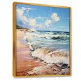 thumbnail image 2 of Designart "Seashore Remembrance I" Beach Floater Framed Canvas Art Print, 2 of 5