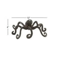 thumbnail image 4 of 12" x 4" Black Metal Octopus Sculpture with Long Tentacles and Suctions Detailing, by DecMode, 4 of 14