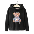 thumbnail image 2 of Sudadera con capucha de oso de peluche para niños, niñas y niños, dibujos animados, estilo hip-hop, informal, para primavera y otoño, manga larga, 2 of 5