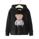thumbnail image 2 of Sudadera con capucha de oso de peluche para niños, niñas y niños, dibujos animados, estilo hip-hop, informal, para primavera y otoño, manga larga, 2 of 5