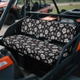 thumbnail image 3 of ZIATUBLES UTV Seat Covers 2 Pack, Waterproof Polyester Front Seat Protectors Compatible with Kawasaki Mule 3020 4000, Fade Resistant UTV Decor Accessory Part, Black Paw Print, 3 of 8