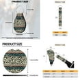 thumbnail image 6 of Uorisanigo Aztec Cow Print 18 Pack Car Seat Cover Full Set, with Wheel Cover Protector Armrest Covers Cushion Seat Belt Pads Cup Holder Coaster Headrest Handbrake Gear Shift Covers Key Chains, 6 of 7