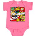 thumbnail image 3 of Inktastic My Grandma Loves Me Superhero Boys or Girls Baby Bodysuit, 3 of 5