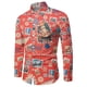 thumbnail image 3 of Camisa de hombre de moda de alta calidad con botones, camisa navideña, camisa de diseño informal, blusas navideñas de manga larga, blusas de solapa para hombre, 3 of 5