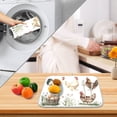 thumbnail image 4 of Ryvnso Watercolor Chickens Dish Drying Mat for Kitchen Countertop 16x18 Small Dish Pad Drainer Rack Dish Sink Mats, 4 of 7