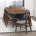 thumbnail image 6 of Arvada Modern Solid Wood Walnut Dining Room & Kitchen Table and Chairs Set of 8, 6 of 6