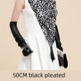 thumbnail image 5 of Guantes largos de cuero con pantalla táctil para mujer, 50 cm, guantes de moda de otoño e invierno que se pueden usar, 5 of 5