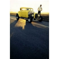 Paul Le Mat American Graffiti Classic '32 Ford Deuce Coupe Hot Rod Car 24x36 Poster