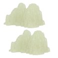 thumbnail image 3 of Verdant Touch Adorno de especímenes minerales de fluorita verde, 2 unidades, muestra de cristal mineral de fluorita verde, simulación de escritorio, súper brillante, luminoso, decorativo, rocalla,, 3 of 14