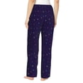 thumbnail image 3 of Uemuo Mathematical Symbols Pattern Women's Wide Leg Palazzo Lounge Pants with Pockets Light Weight Loose Comfy Casual Pajama Pants-Medium, 3 of 9