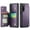 Purple, variant on for Samsung Galaxy S23 Case with Card Holder, Wallet Case for Women Men with RFID Blocking, Durable Leather Kickstand Magnetic Clasp Shockproof Phone Case for Samsung Galaxy S23