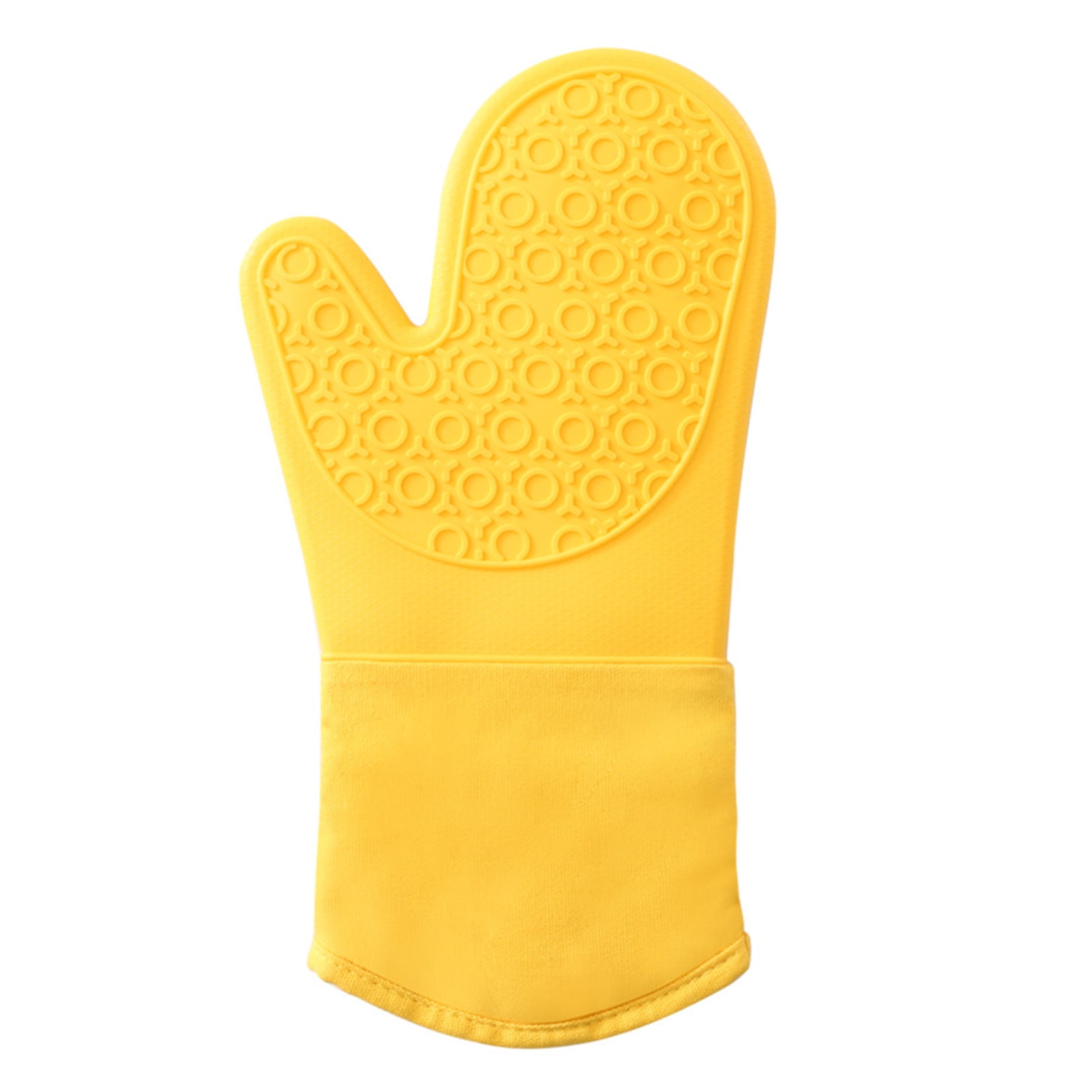 TOPOINT Silicone Oven Mitt, Oven Mitts With Quilted Liner, Pot Holders