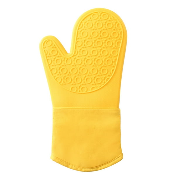TOPOINT Silicone Oven Mitt, Oven Mitts With Quilted Liner, Pot Holders ...