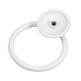 thumbnail image 4 of Uxcell Round Ring Pulls, 6Pcs Drawers Knobs White Circle Drawer Handles Single Hole for Dresser Cupboard Wardrobe, 4 of 6
