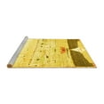 thumbnail image 2 of Ahgly Company Machine Washable Indoor Square Persian Yellow Traditional Area Rugs, 7' Square, 2 of 4