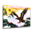 thumbnail image 2 of Eagle and Red Sun Canvas Poster Bedroom Decor Sports Landscape Office Room Decor Gift,Frame-style,12x18inch(30x45cm), 2 of 8