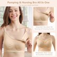 thumbnail image 4 of Maternity Hands Free Pumping Bra Wireless Padded Breastfeeding Nursing Underwear, 4 of 7