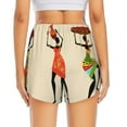 thumbnail image 4 of Uemuo African Women Pattern Women's Athletic Shorts High Waisted Running Shorts with Liner Pockets Gym Elastic Workout Shorts-XX-Large, 4 of 9