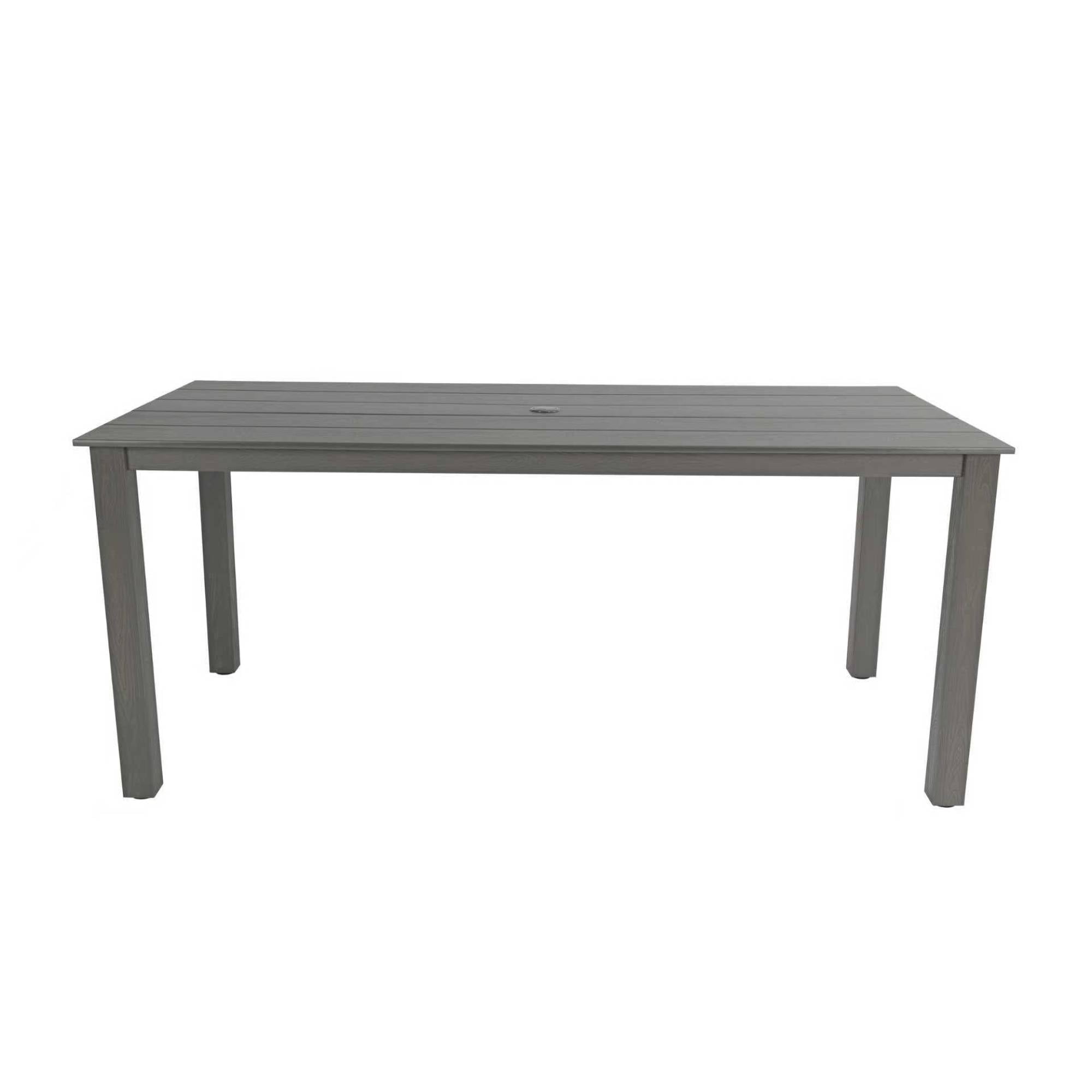 Outdoor Dining Table, 68.9 Inch Simple Solid Dinner Table for Garden Patio Backyard Picnic Casual Outdoor Meals, Teak