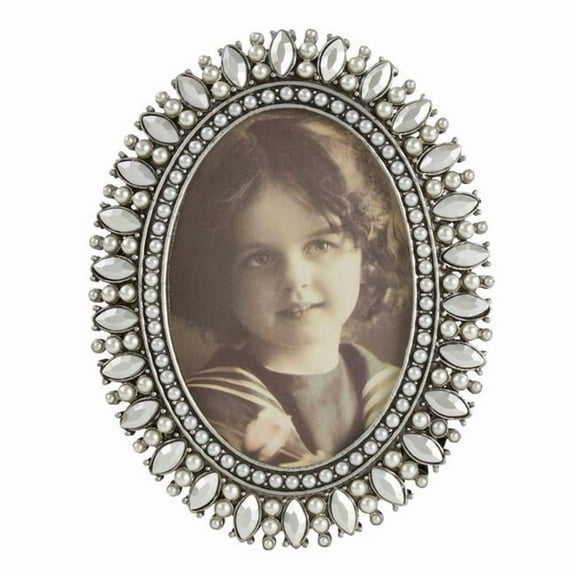 Saro Lifestyle Bejeweled Portrait Photo Frame