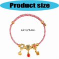 thumbnail image 5 of CEORPER Traditional Mahjong Pattern Soft Rope Wristband Comfortable Daily Accessory, 5 of 9