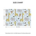 thumbnail image 4 of Placemats Set Of 4 / 6, Giraffe Monkey_A Placemats For Dining Table Indoor/Outdoors Heat Resistant Washable Placemats 18" X 12", 4 of 8