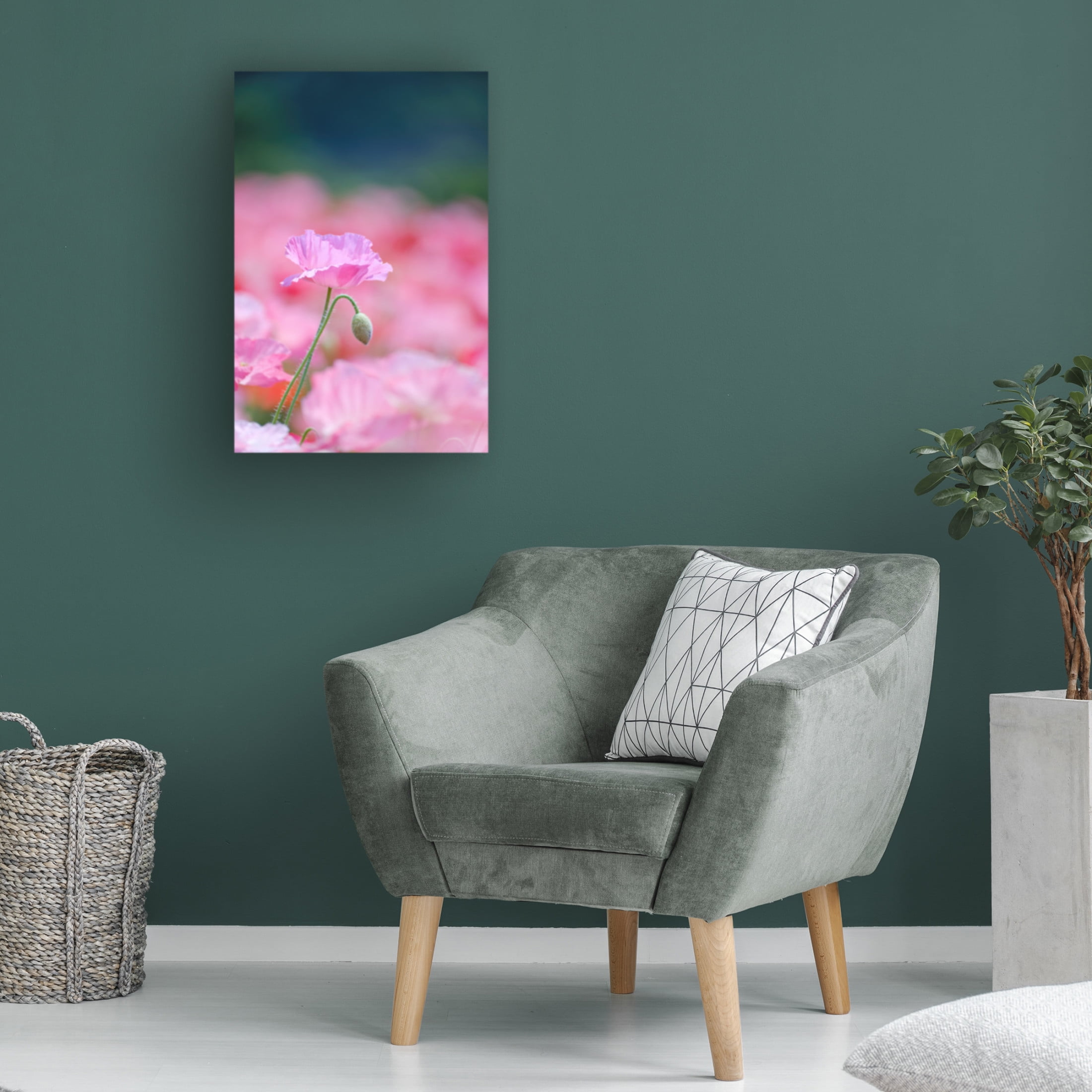 Trademark Fine Art Chisho Nakada Pink Floral Canvas Wall Art