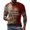 Red, variant on Men's Halloween Letter Print Casual Short Sleeve Graphic Tee Round Neck T Shirt For Street Fashion And Daily Wear