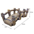 thumbnail image 2 of Almencla Fairy Garden Bridge Micro Landscape Accessories Mini Artificial Bridge Miniature, 2 of 8