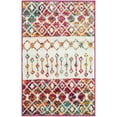 thumbnail image 6 of Unique Loom Tribal Trellis Collection Area Rug - Alami (2' x 3' 1" Rectangle Ivory Multi/Ivory), 6 of 11